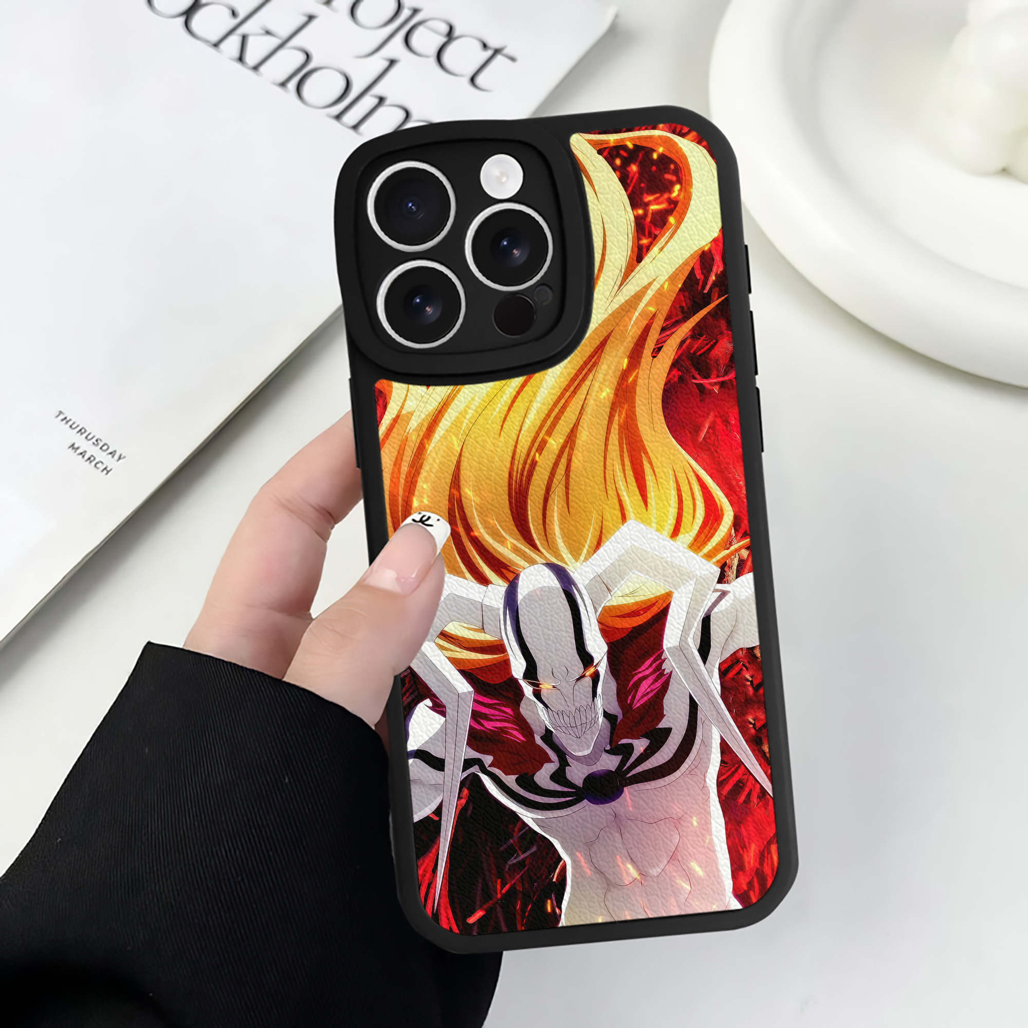 （画像用） ブリーチ BLEACH 【iPhone 16シリーズ対応】シリコンスマホケース（レザー調） 材質：シリコン